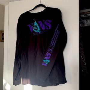 Vans black butterfly longsleeve